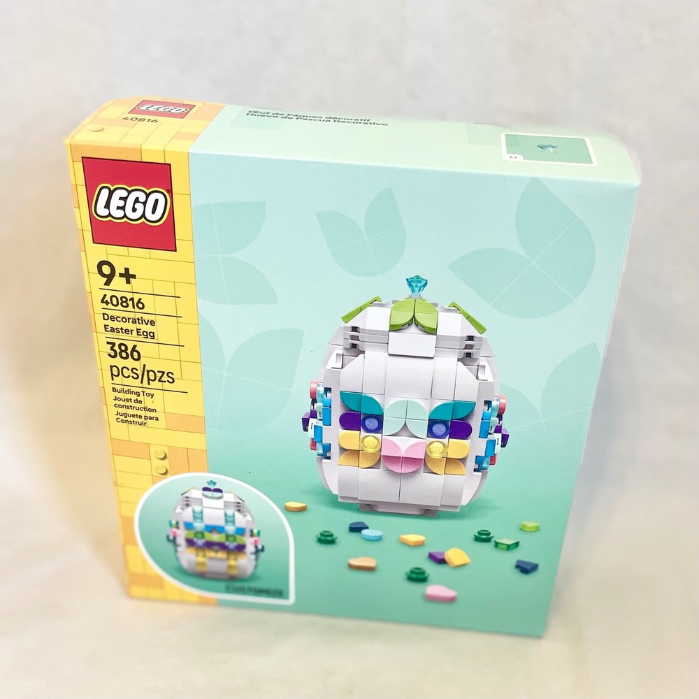LEGO Decorative Easter Egg 40816 Building Toy 386 Pcs Customizable Storage Box